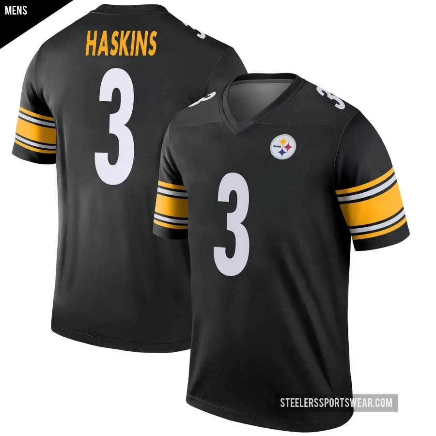 Men's Pittsburgh Steelers ＃3 Dwayne Haskins Black Legend Jersey