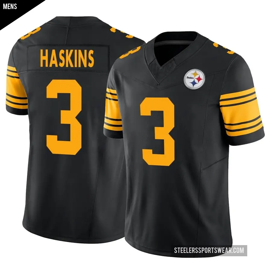 Men's Pittsburgh Steelers ＃3 Dwayne Haskins Black Limited 2nd Alternate Vapor F.U.S.E. Jersey