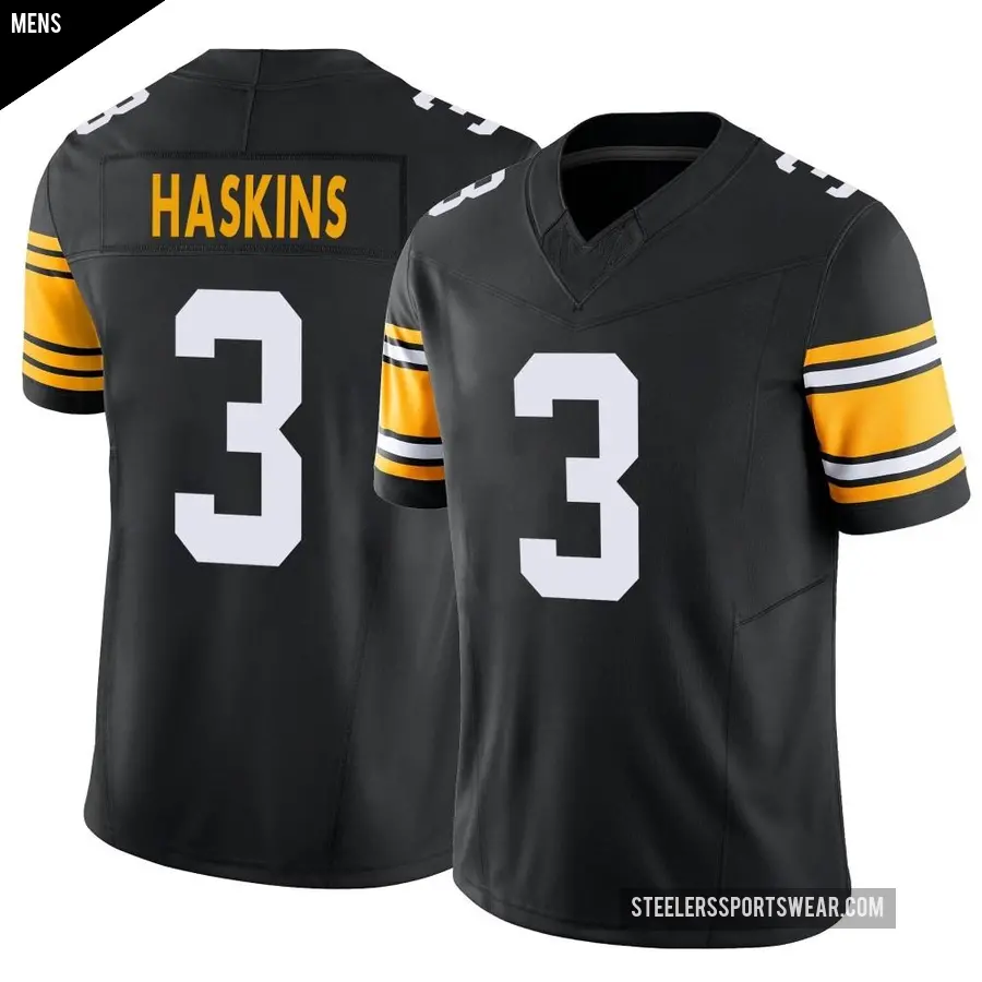 Men's Pittsburgh Steelers ＃3 Dwayne Haskins Black Limited Alternate Vapor F.U.S.E. Jersey