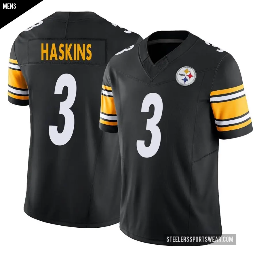 Men's Pittsburgh Steelers ＃3 Dwayne Haskins Black Limited Vapor F.U.S.E. Jersey