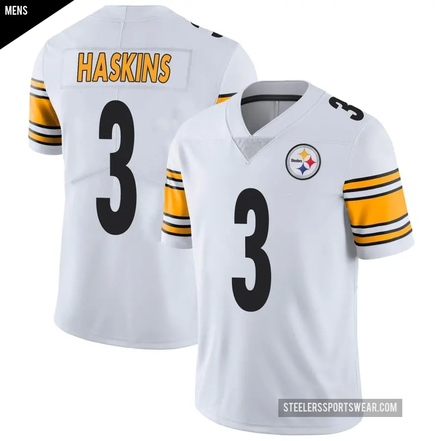 Men's Pittsburgh Steelers ＃3 Dwayne Haskins White Limited Vapor Untouchable Jersey